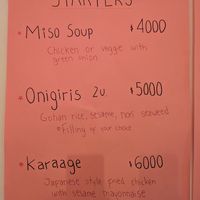 Onigiris has a vegan option. Other dishes can be made vegan on request at Chica Ramen in El Chalten