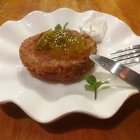 vegetarian mock meat pattie at Action Vege Cafe & Live Music - 黑炫蔬食音樂咖啡館 in New Taipei City