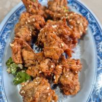 Sweet & sour meat (side) at  Dīngxiāng Dòuhuā Sùshí Shuǐjiǎo -丁香豆花素食水餃 in New Taipei City