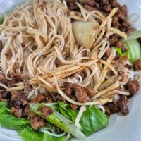 Dry mee sua at  Dīngxiāng Dòuhuā Sùshí Shuǐjiǎo -丁香豆花素食水餃 in New Taipei City