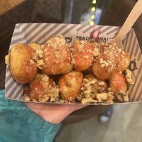 Caramel, cherry sauce, and walnuts  at Loo Koo Mas in Reykjavik