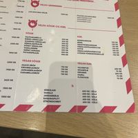 Icelandic vegan choices  at Loo Koo Mas in Reykjavik