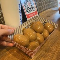 Donuts with Bischoff topping !   at Loo Koo Mas in Reykjavik