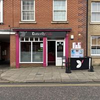 Cafe front   at Butterfly Cafe in Norwich