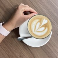 Oat latte   at Two's Company Cafe in Pascoe Vale