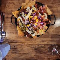 Vegan nachos with vegan cheese at Tacos 'N' Tequilas - Caroline Springs  in Caroline Springs