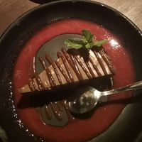 chocolate cake at Cafe Zorba in Medellin