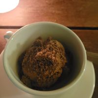 chocolate ice cream at Cafe Zorba in Medellin