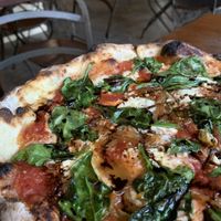 Vegan pizza  at Cafe Zorba in Medellin