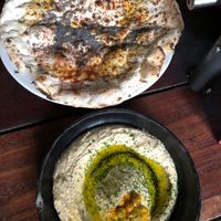 hummus at Cafe Zorba in Medellin