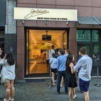 view from the street at Goldies in Frankfurt