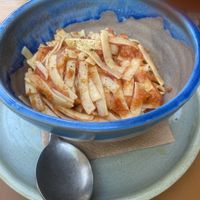Homemade pasta   at Sterja in Crete