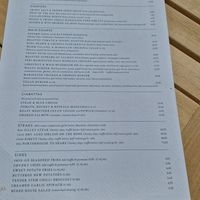 Menu at The Frogmill in Cheltenham