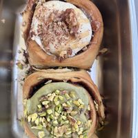 Pecan caramel and pistachio rolls  at Have a Roll in Utrecht