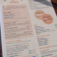 Menu spring 2024 at Lafayette's Margate in Margate