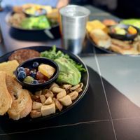Breakfast Plate w House Sausage and Avocado #Veganuary at 3 Howls Remedy House in Vancouver