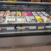 Ice cream selection at GELATO STREET in Nairobi