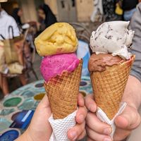 I prefer cones to avoid any plastic at GELATO STREET in Nairobi