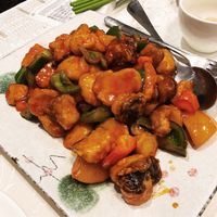 Sweet & Sour King Mushroom at Wutai Vegetarian Restaurant in Markham