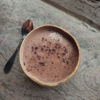 Got chocolate with almond milk at The Tea & Chocolate Place in Copan Ruinas