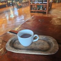 Complimentary chocolate tea at The Tea & Chocolate Place in Copan Ruinas