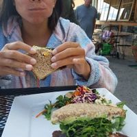 Yummy sandwich! at Shine Cafe in Morro Bay