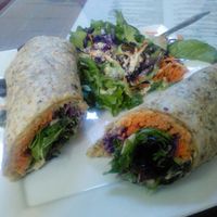 Shine Hummus Wrap at Shine Cafe in Morro Bay