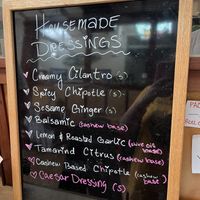 Dressings  at Shine Cafe in Morro Bay