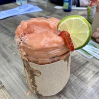 Coastal Sunrise Smoothie - not the best picture, but one of the best smoothies I’ve ever had! So refreshing!  at Shine Cafe in Morro Bay