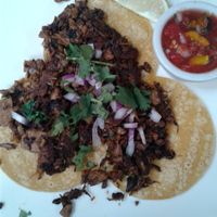 Street style jackfruit tacos at Shine Cafe in Morro Bay
