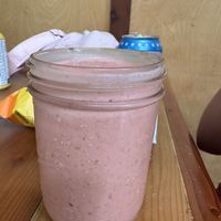 Strawberry shake  at Shine Cafe in Morro Bay