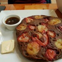 buckwheat pancakes  at Shine Cafe in Morro Bay