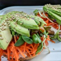The Bomb Bagel!  at Shine Cafe in Morro Bay