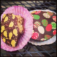 Vegan peanut butter cups with fun Easter designs at Shine Cafe in Morro Bay