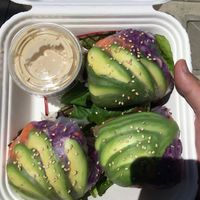 Spring rolls 🤤 at Shine Cafe in Morro Bay