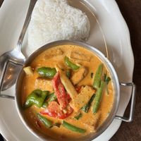 Tofu red curry   at Plearn Park in Woburn
