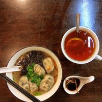 Vegan dumplings in vegan broth at Yee Siang Dumpling House I - 怡香源 in Kuching