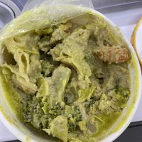 Green curry (takeaway, hence the packaging)   at Aroy in Rolleston