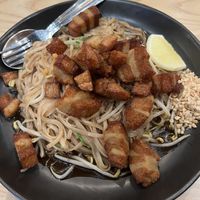 Pad Thai with vegan ‘pork'  at Aroy in Rolleston