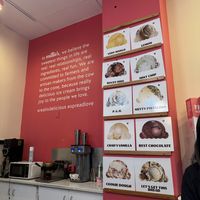 Menu (V is vegan)   at Millie's Coffee 'n' Creamery - Oakland in Pittsburgh