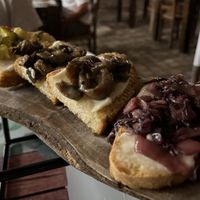 Vegan crostini - dinner  at Osteria L'Angolo Divino in Rimini
