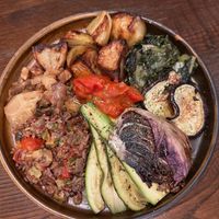 vegan plate at Osteria L'Angolo Divino in Rimini