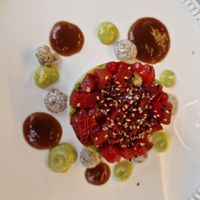 Tartare di finto tonno at Osteria L'Angolo Divino in Rimini