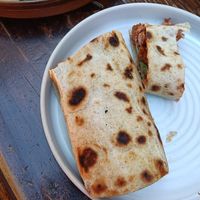 Piadina con "maiale”  at Osteria L'Angolo Divino in Rimini