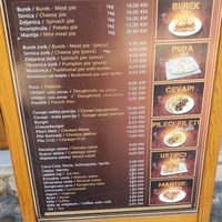 Not a lot of vegan choice but a good breakfast option. at Buregdžinica Ahmo in Sarajevo