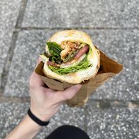Spicy tofu banh mi #Veganuary at Banh Mi Xanh in Ho Chi Minh City