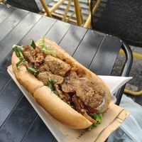 Vegan mixed banh mi at Banh Mi Xanh in Ho Chi Minh City
