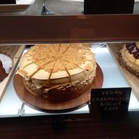 Vegan Caramelised Biscuit Cake. at Flower Cafe Ncl in Newcastle Upon Tyne