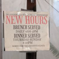 2026 new hours at The District Cafe in Bakersfield