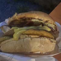 Burger toscano  at Vegman Streetfood Superhero - Pop Up in Milan